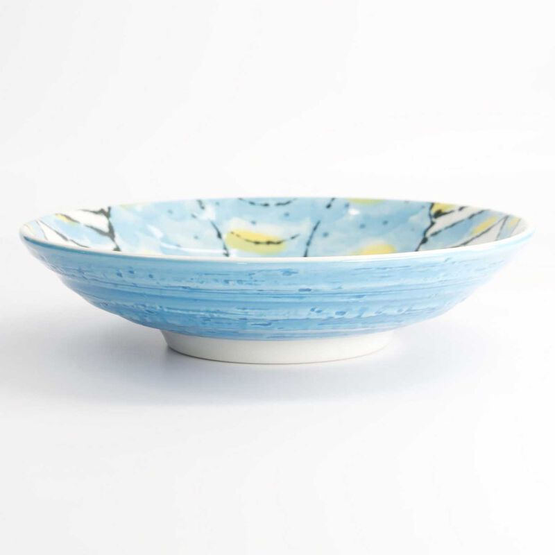 Tokyo Design Studio Seafood Deep Plate 21.5x5cm Crab Light Blue image number 1